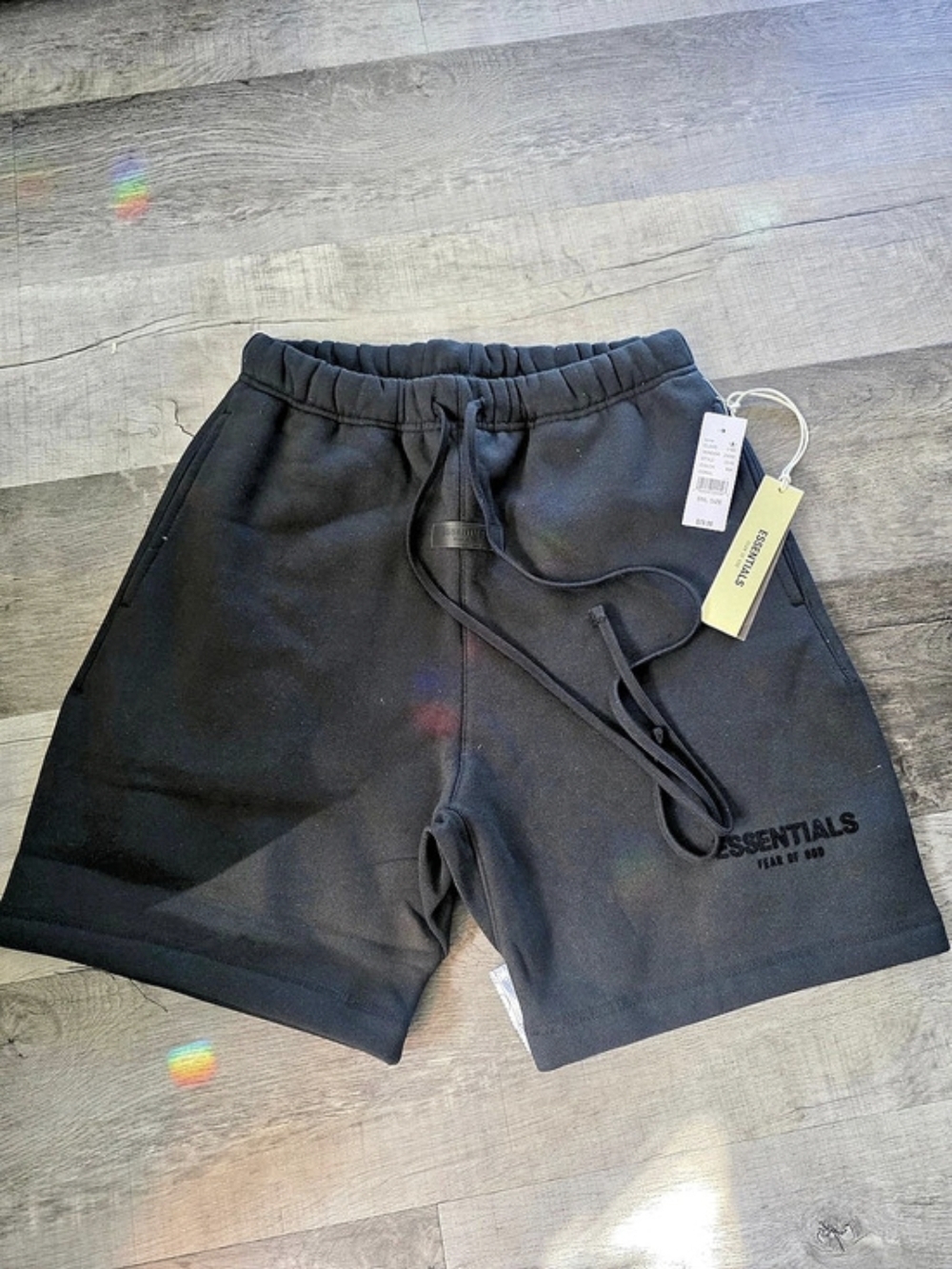 Essentials sweat shorts in Black Small NWT